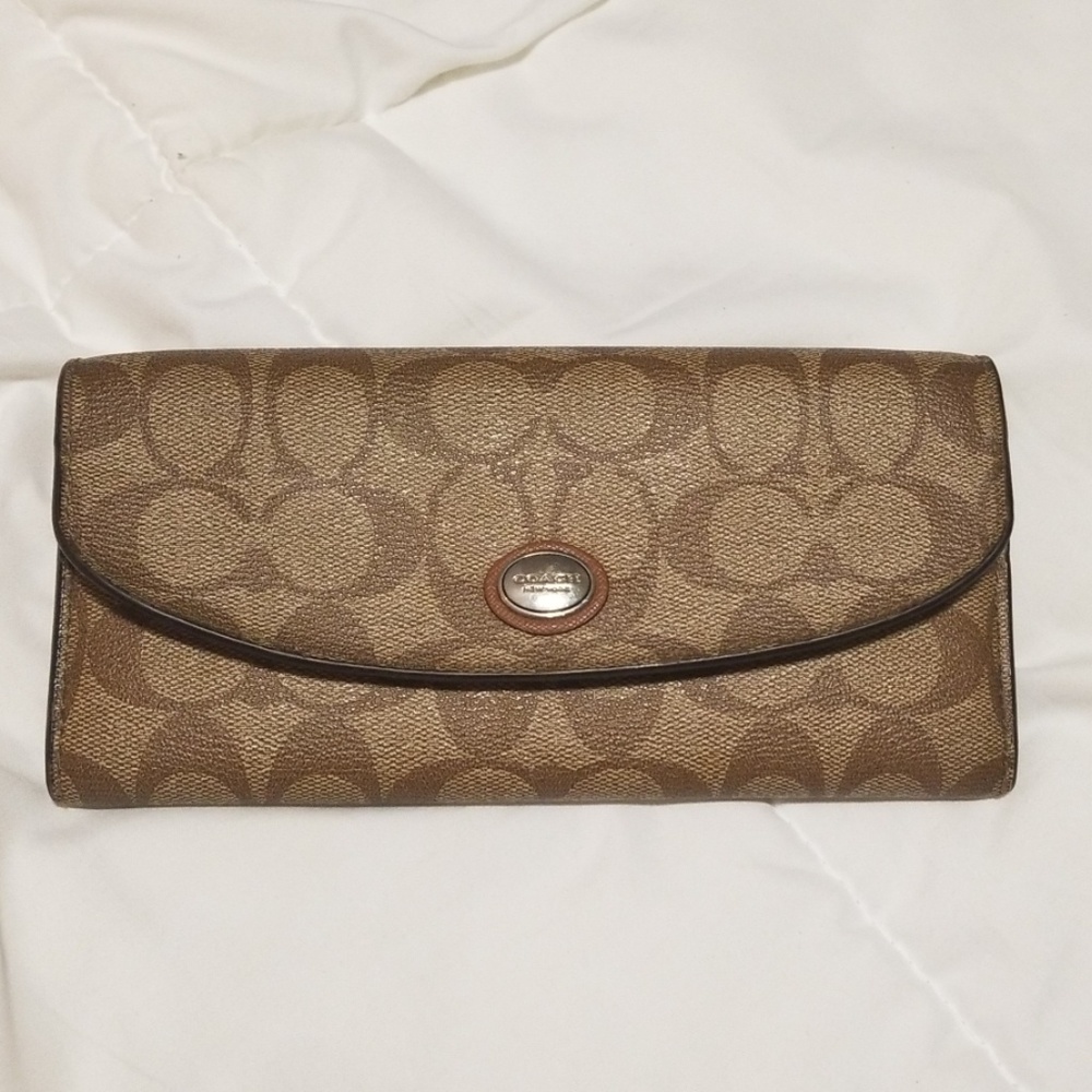 Coach floral wallet